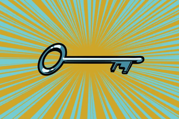 Винтажный ключ от двери — стоковый вектор