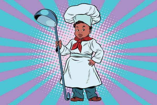 Le petit garçon cuisinier — Image vectorielle