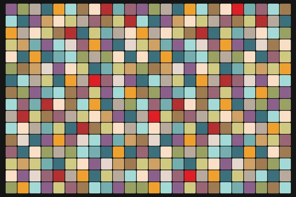Мозаичный фон из цветных квадратов — стоковый вектор