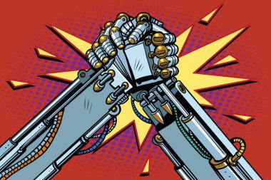 Mücadele robotlar Arm wrestling mücadele çatışma