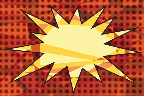 Comic book background explosion — Stock Vector