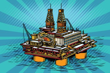 Petrol ve gaz offshore platformu üreten