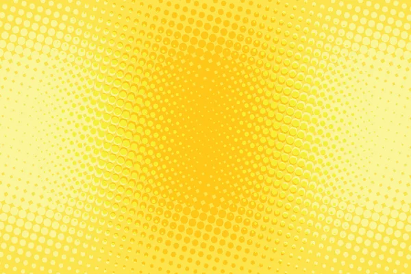 Laranja amarelo meio-tom pop arte retro fundo — Vetor de Stock