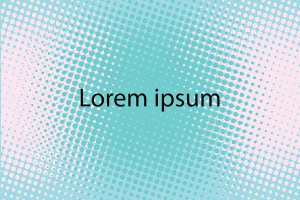 Lorem ipsum vert abstrait pop art fond rétro — Image vectorielle