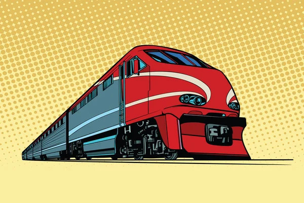 Train de voyageurs à grande vitesse — Image vectorielle