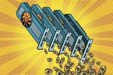 Ekran kartı cryptocurrency bitcoin dökülen