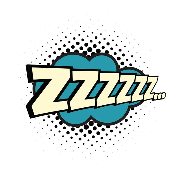 Zzz comic word — Stock Vector