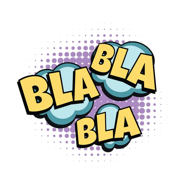 Mot comique bla — Image vectorielle