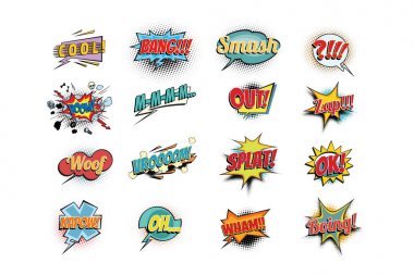 Komik ifadeler kelime koleksiyonu ayarla