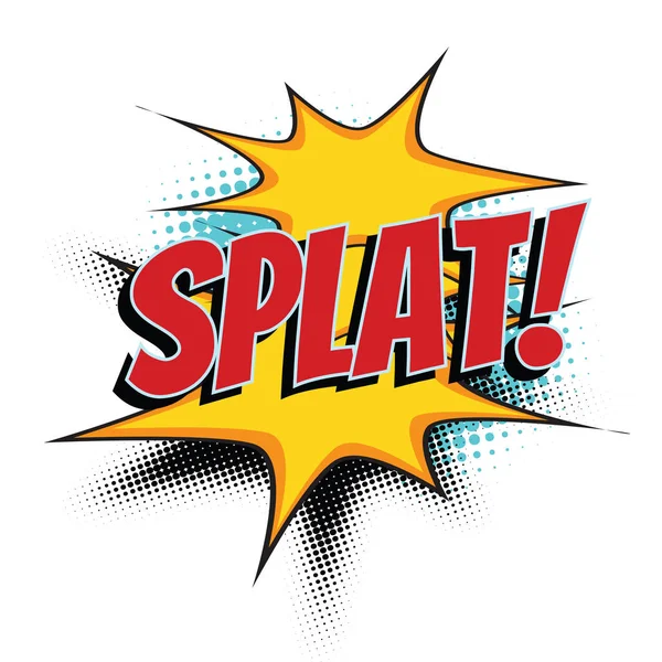 Splat palabra cómica — Vector de stock