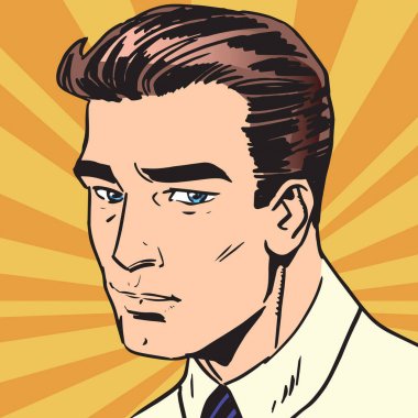 Avatar portre üzgün adam