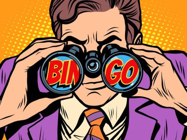 Bingo işadamı dürbün ile seyir