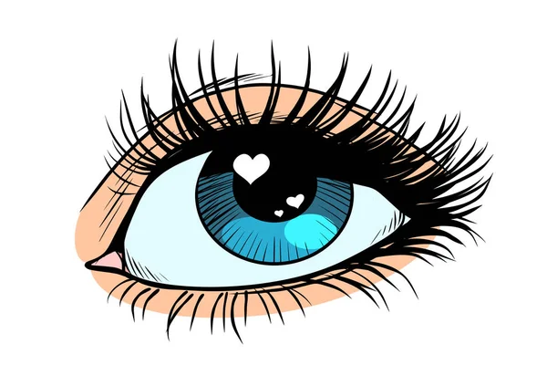 Καρδιά θάμπωμα στο μάτι — Διανυσματικό Αρχείο