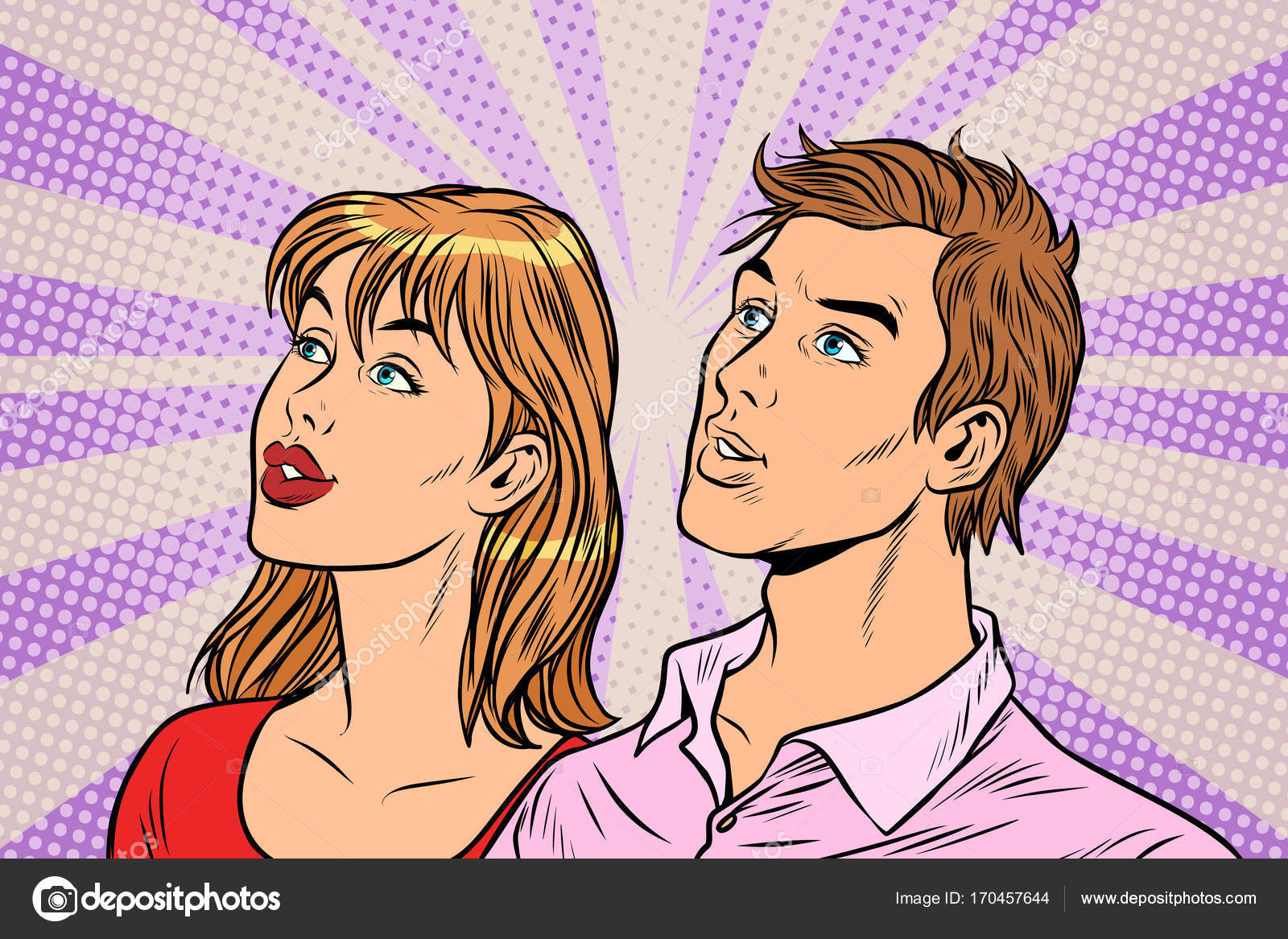 Рисунок Мультипликационная пара Любовь, Мультипликационная