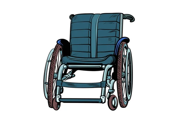 Інвалідне крісло ізольовано на білому тлі — стоковий вектор