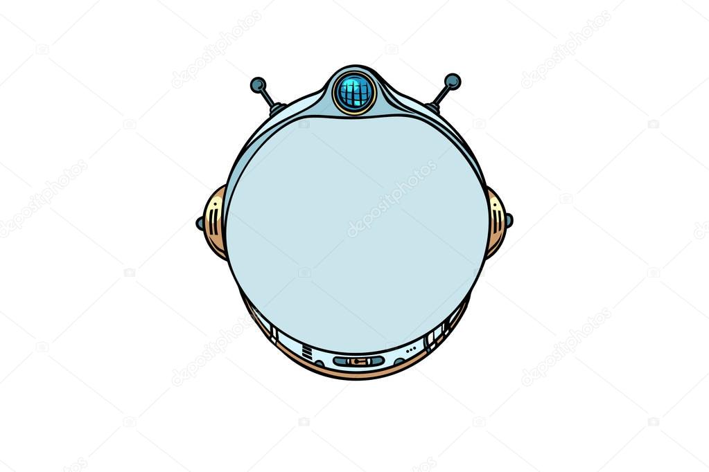 Space helmet, isolated on white background