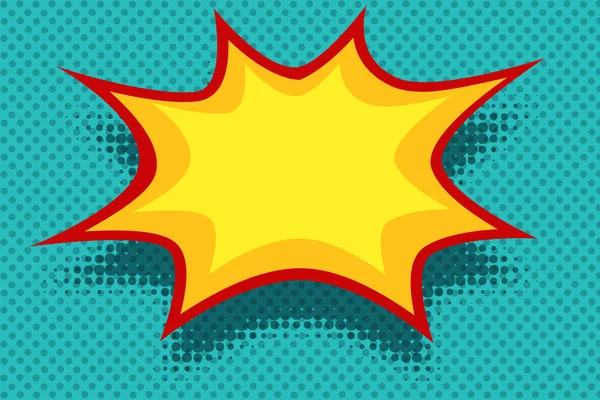 Sarı çizgi roman arka plan patlama kabarcık