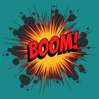Boom çizgi roman patlama