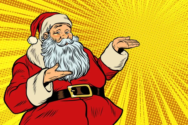 Santa Claus kopia miejsce szablonu — Wektor stockowy