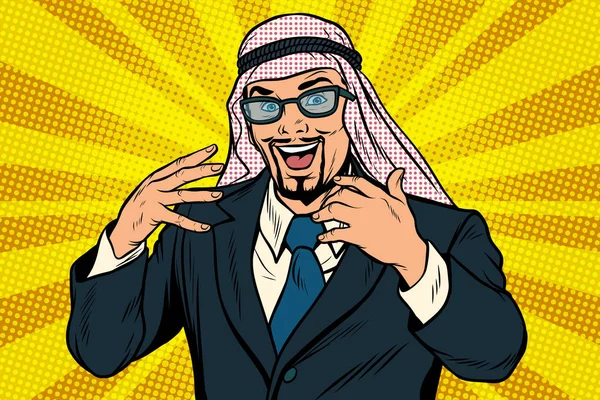 Homme d'affaires arabe prospère — Image vectorielle