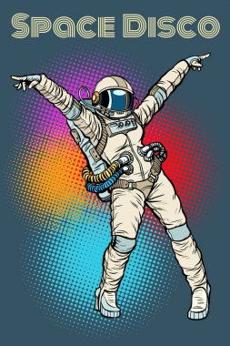 kadın astronot dans disko
