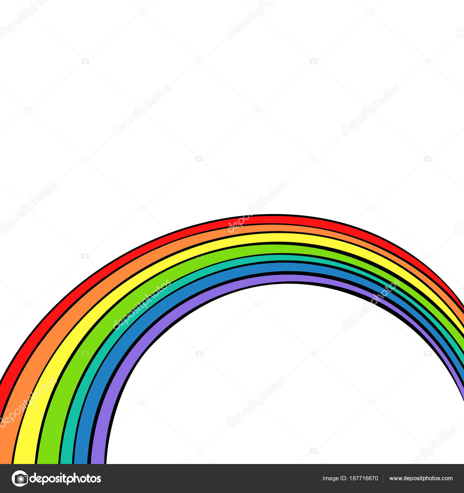 Download Rainbow isolated on white background — Stock Vector © studiostoks #187716670
