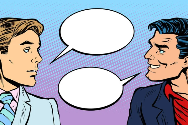 Two men dialogue — Stock Vector