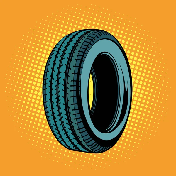 Car tire one — Stock Vector