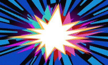 pop art arkaplan mavisi