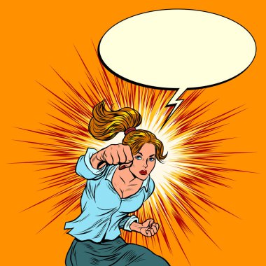 Kadın gücü bir darbedir. Feminizm