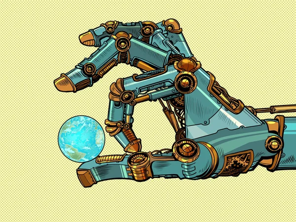 Χέρι ρομπότ κλικ — Διανυσματικό Αρχείο