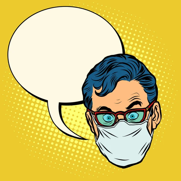 Chef Emoji avertissement de quarantaine épidémie — Image vectorielle