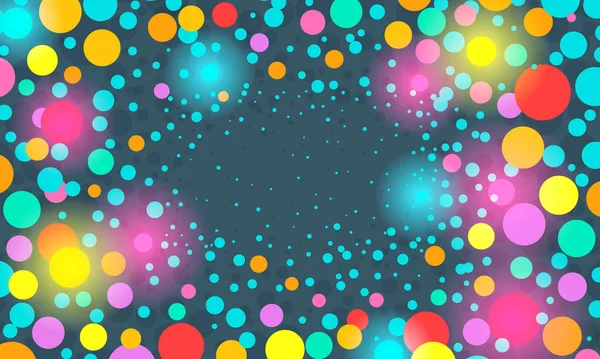 Fond festif coloré avec confettis — Image vectorielle