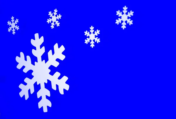 Flocos de neve decorativos. Inverno — Fotografia de Stock
