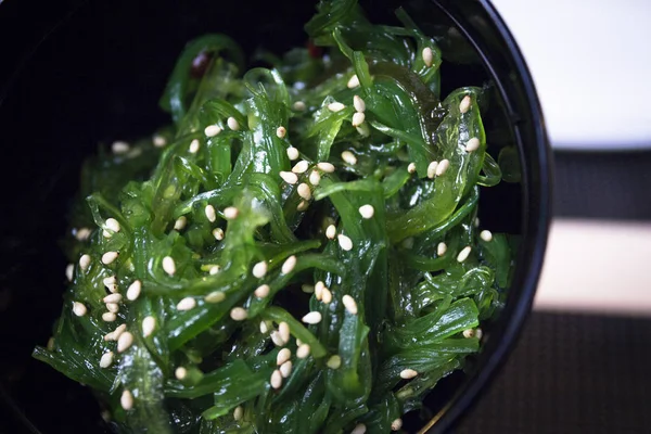 Salada de algas marinhas Wakame — Fotografia de Stock