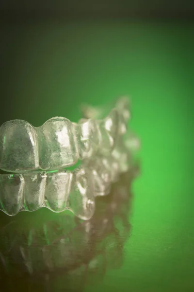 Ortodontia dentária plástica — Fotografia de Stock