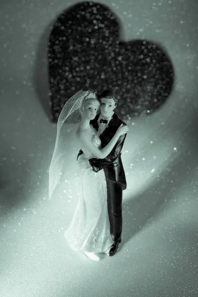 Τυπική εικόνα της νύφης και του γαμπρού — Φωτογραφία Αρχείου