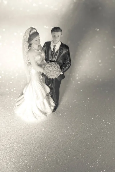 Τυπική εικόνα της νύφης και του γαμπρού — Φωτογραφία Αρχείου