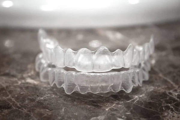 Ortodoncja poprawne wyrównanie zębów — Zdjęcie stockowe
