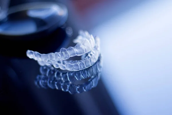 Invisible dental orthodontics — Stock Photo, Image