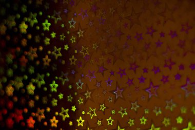 Arka plan parlak renkli yıldız ile