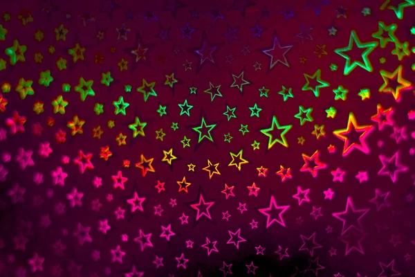 Fundo com estrelas multicoloridas brilhantes — Fotografia de Stock