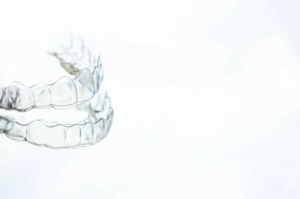Transparante Tandheelkundige Uitlijning Boven Onderkant — Stockfoto