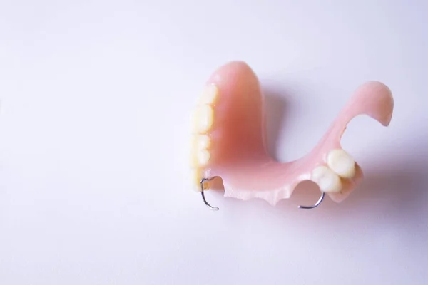 Oral Prosthesis Elderly — Stock Photo, Image