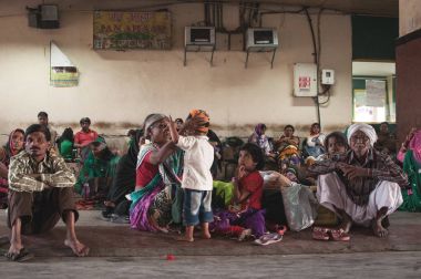 Ajmer'ın tren istasyonu kalkış Salonu