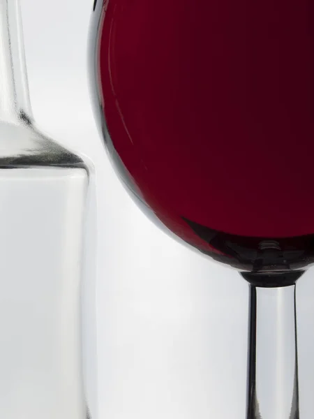 Imagem de contorno de vidro e garrafa — Fotografia de Stock
