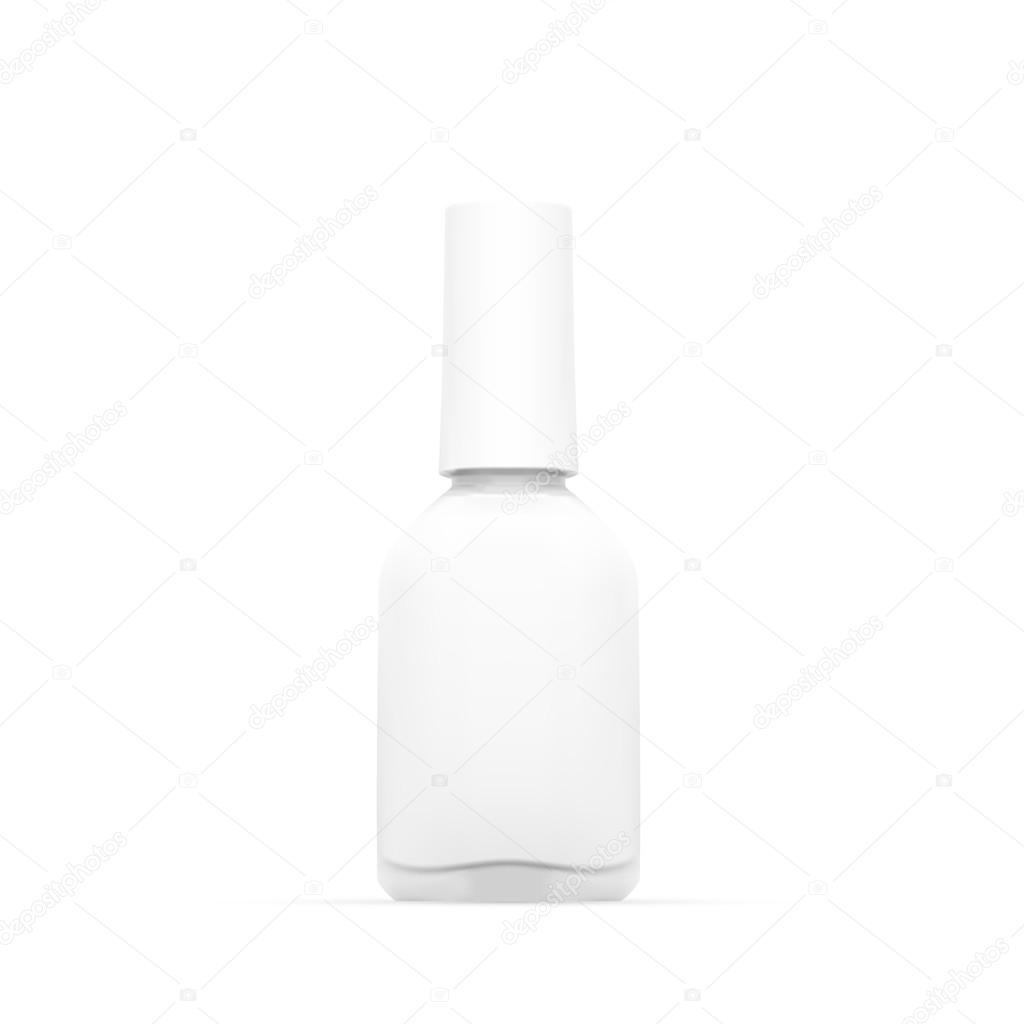 Download White Nail Polish Mockup Isolated Vector Image By C Prahprah Vector Stock 125312334