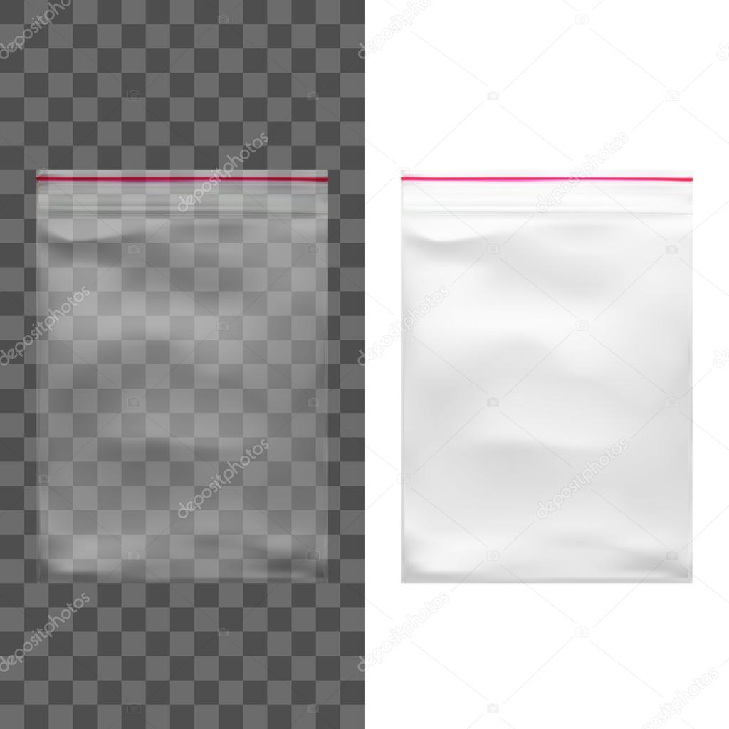 Transparent Blank Plastic Pocket Bag