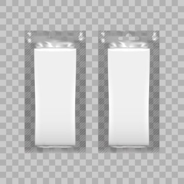 Kağıt mendil ya da ıslak mendil için boş plastik paketi