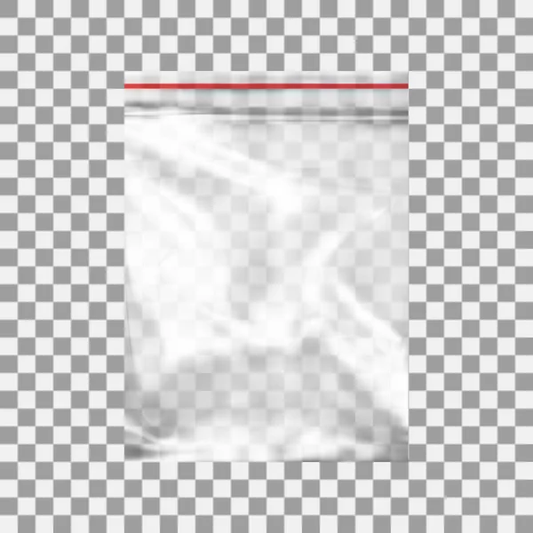 Kilitli şeffaf boş plastik cep çanta